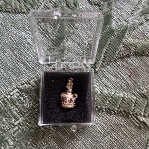 Sterling Silver Dangle Crown Charm from St Paul’s Cathedral London England